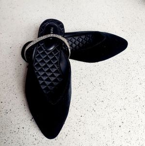 Torrid Velvet Rhinestone Flats